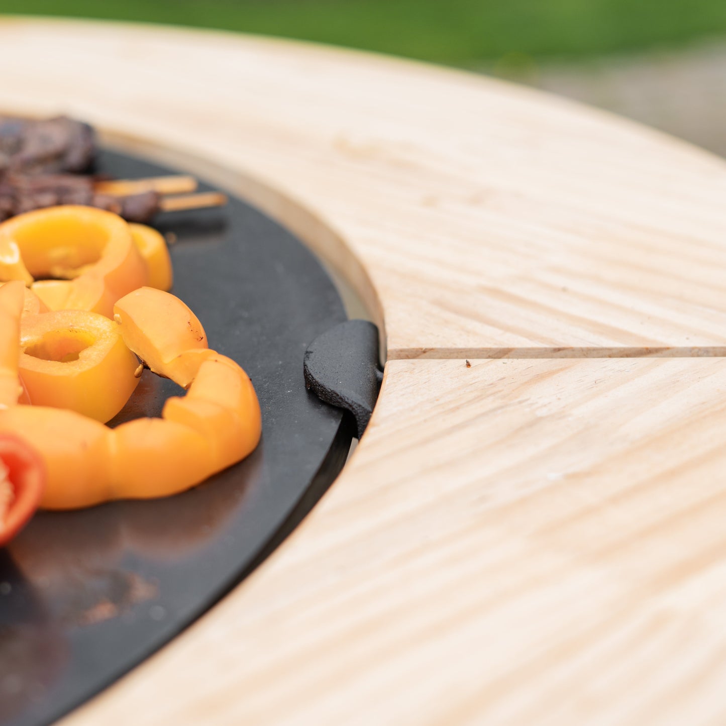 BBQ Plancha Grill Compañero XXL Cortensteel 2.0 - With wooden ring Plancha Mesa