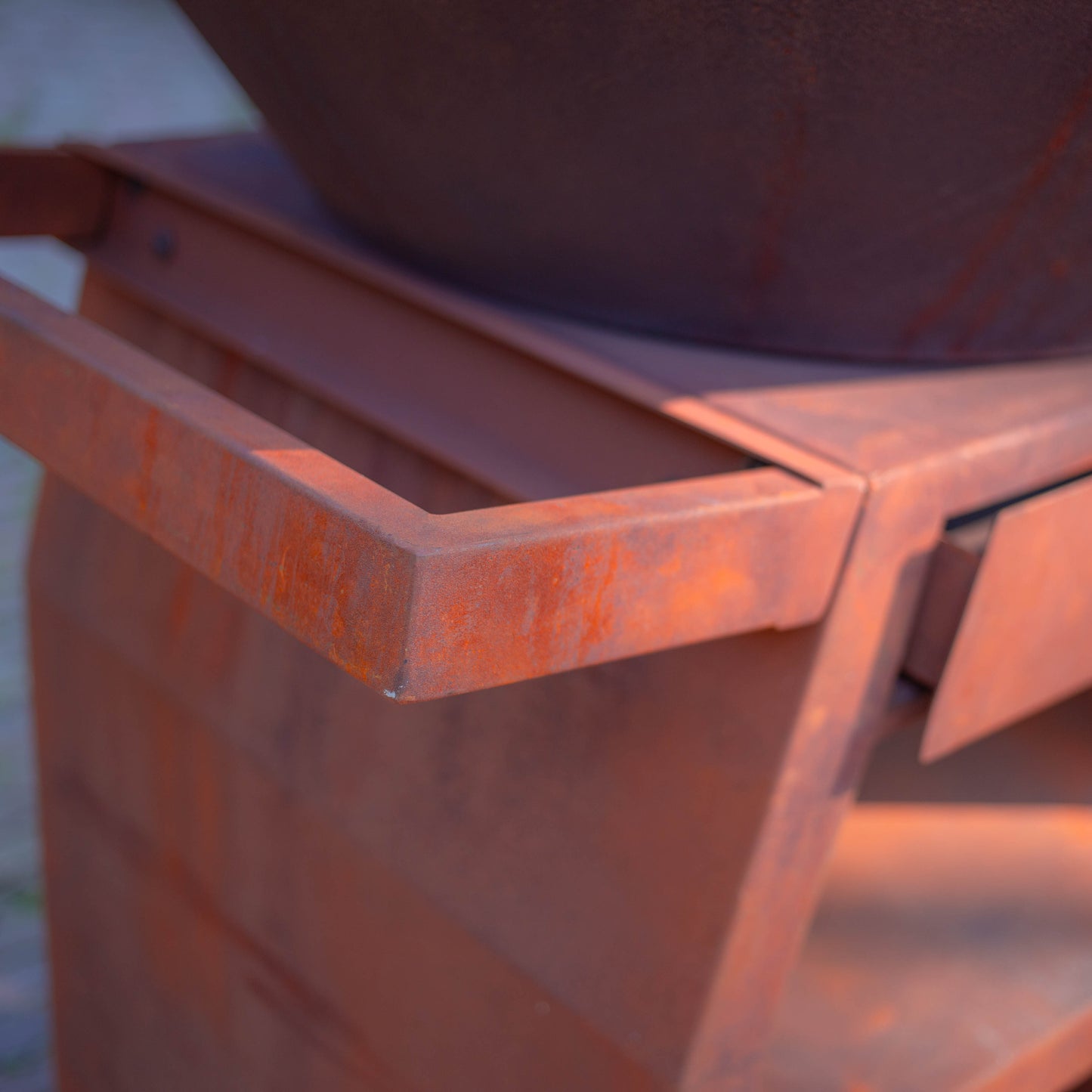 BBQ Plancha Grill Maestro Smokeless XXL Ø80cm Corten Steel - Smokeless Plancha