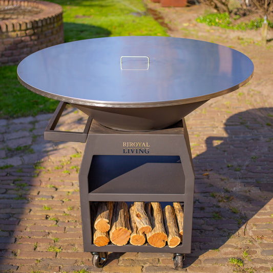 Stainless steel 304 BBQ Plancha 100 cm cover plate