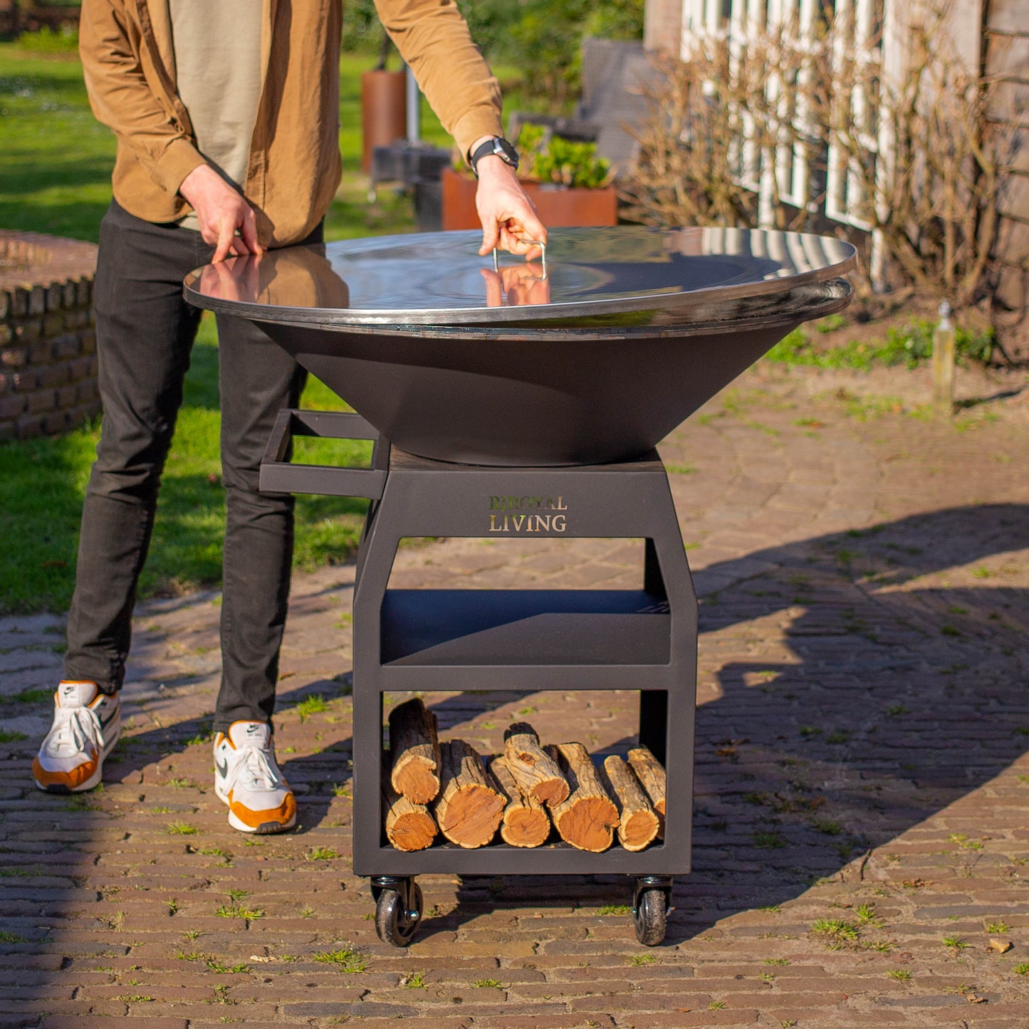 Stainless steel 304 BBQ Plancha 100 cm cover plate