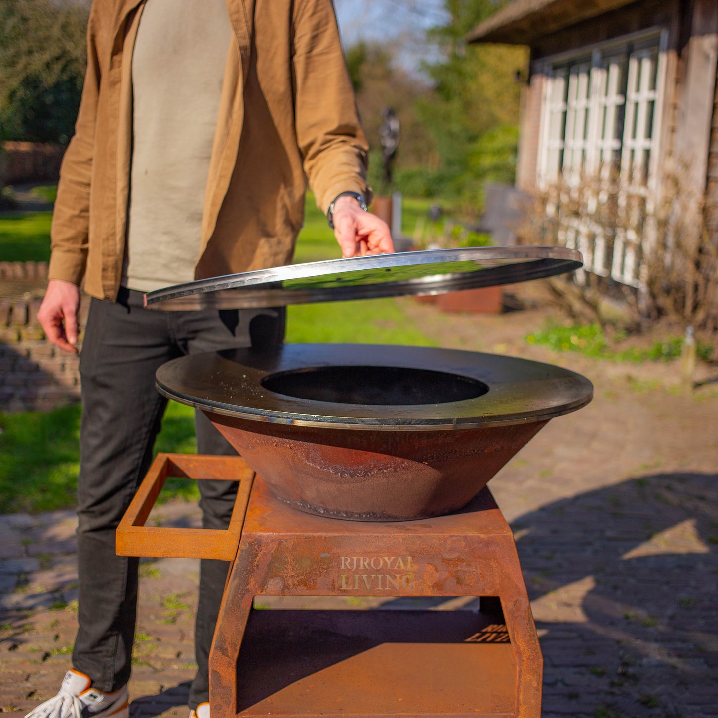 Stainless steel 304 BBQ Plancha 70 cm cover plate