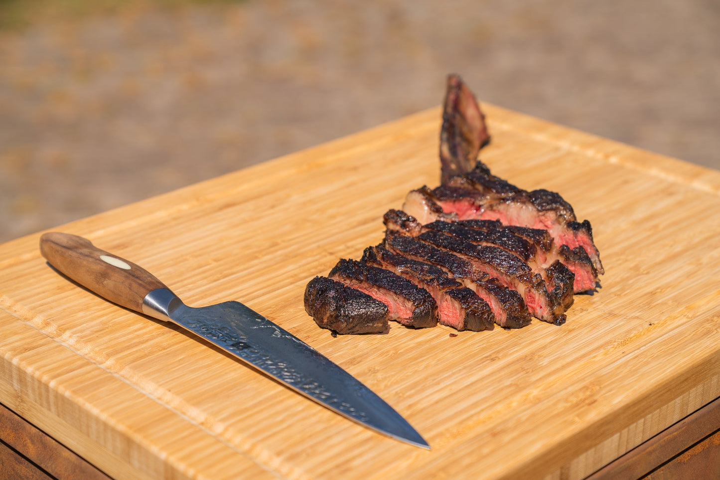 BBQ Plancha Table - Tabla Cortar Cortensteel - With Cutting Board