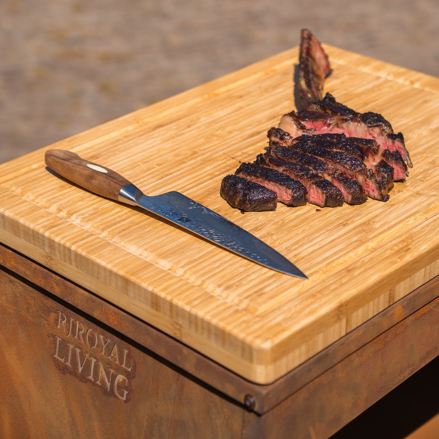 BBQ Plancha Table - Tabla Cortar Cortensteel - With Cutting Board